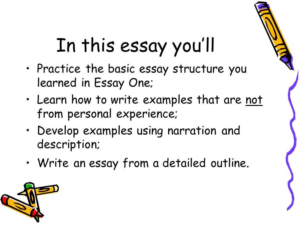 Essay format example